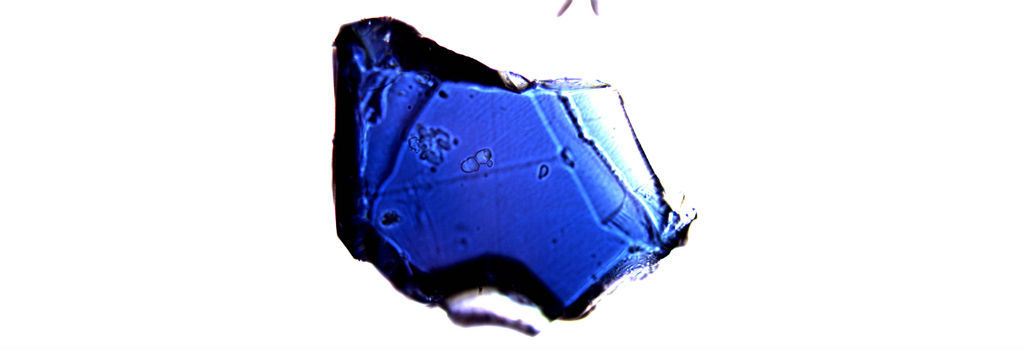 Synthesized ringwoodite crystal
